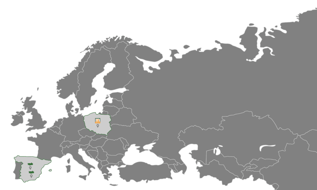 Mapa de las ubicaciones donde ha trabajado Mepabi